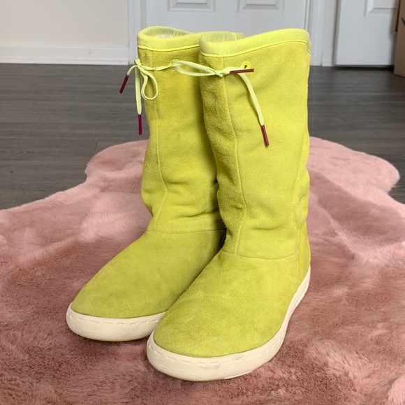 adidas Shoes - Adidas lime green winter boots women’s size 8